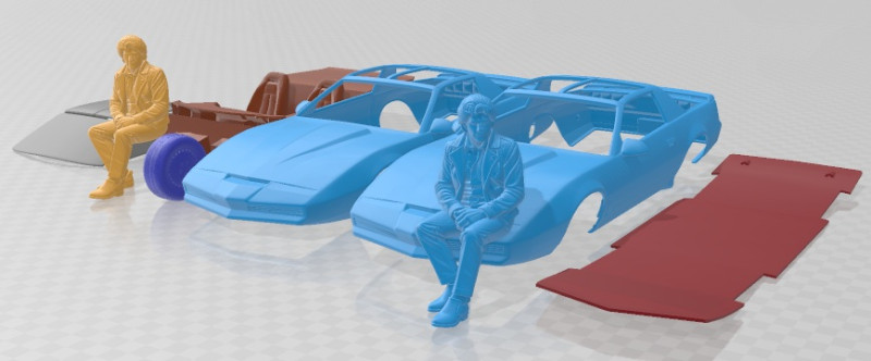 Pontiac Firebird KITT 1982 - Michael Knight Printable Car Modèles 3D en vedette .c4d .max .obj .3ds .fbx .stl .blend