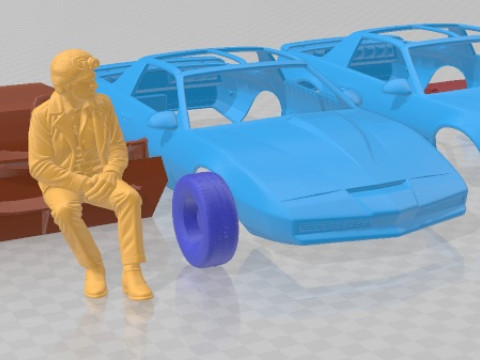 Pontiac Firebird KITT 1982 - Michael Knight Printable Car Modèles 3D en vedette