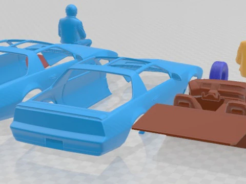 Pontiac Firebird KITT 1982 - автомобіль для друку Майкла Найта 3D Принт Модель