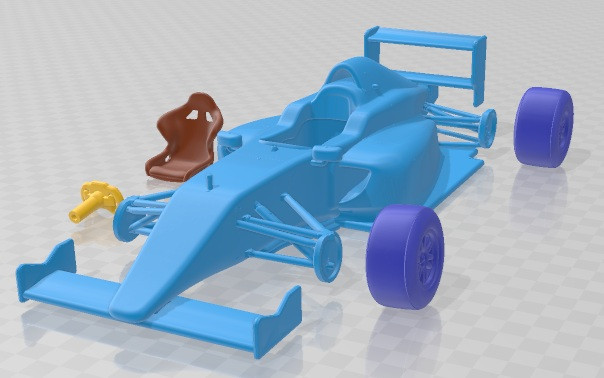 Formula 4 Tatuus 2014 Printable Car 3D Принт Модель .c4d .max .obj .3ds .fbx .stl .blend