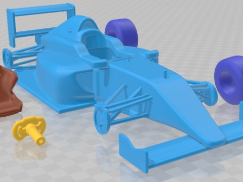 Formula 4 Tatuus 2014 Printable Car 3D Принт Модель