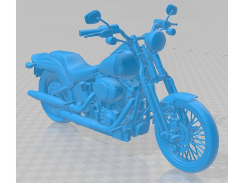 Harley Davidson Softail Springer 2006 Printable Motorbike 3D Print Model
