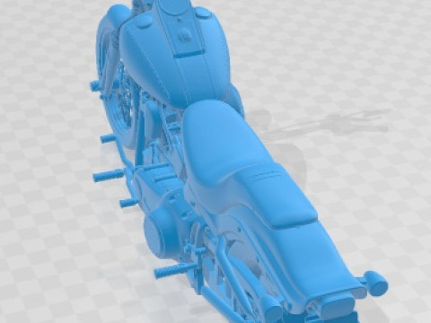 Harley Davidson Softail Springer 2006 Printable Motorbike 3D Print Model
