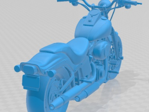 Harley Davidson Softail Springer 2006 Printable Motorbike 3D Print Model