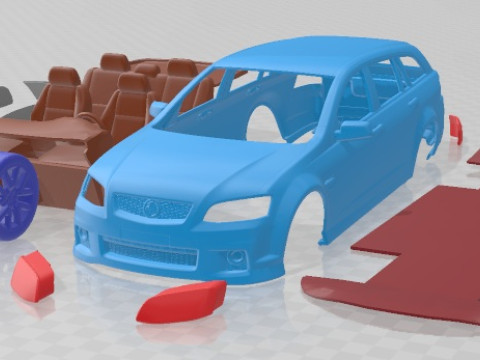 Holden VE II Commodore Sportwagon SSV 2011 Printable Car 3Dプリントモデル