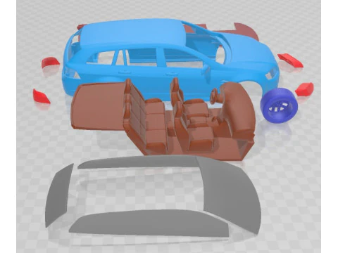 Holden VE II Commodore Sportwagon SSV 2011 Printable Car 3D Print Model
