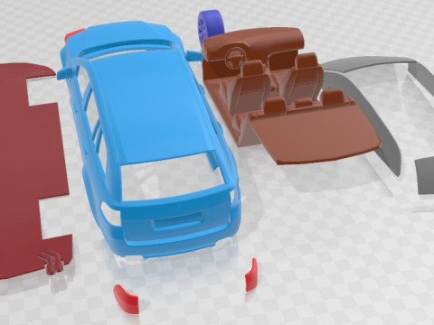 Holden VE II Commodore Sportwagon SSV 2011 Printable Car 3D प्रिंट मॉडल