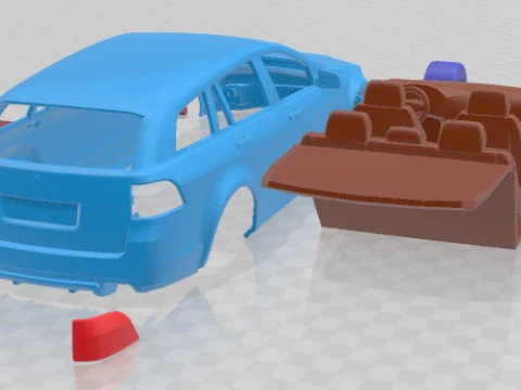 Holden VE II Commodore Sportwagon SSV 2011 Printable Car 3D Print Model