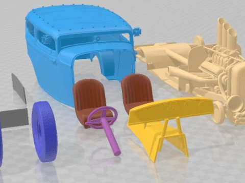 1929 Devil Druckbares Auto 3D Druckmodell