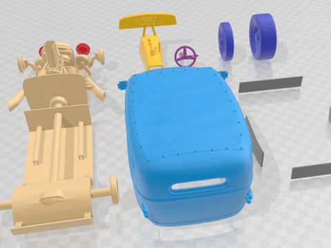 1929 Devil Printable Car 3D 打印模型
