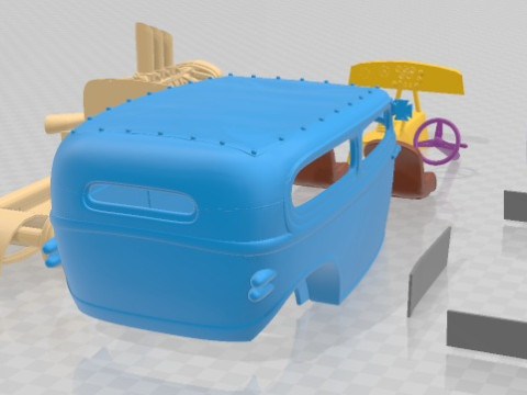 1929 Devil Printable Car 3D 打印模型