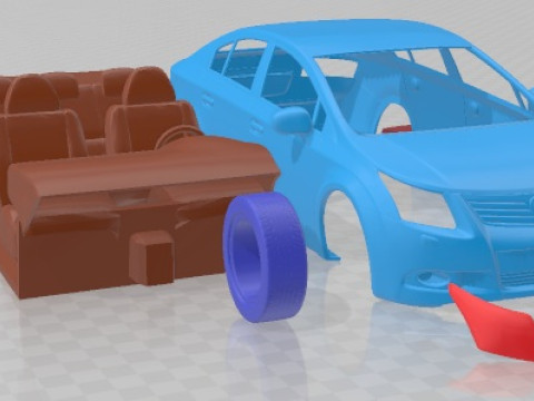 Toyota Avensis 2009 Printable Car 3D Принт Модель