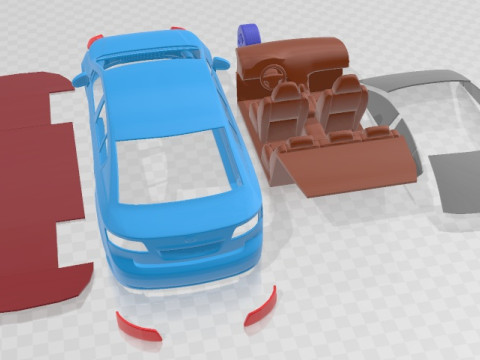 Toyota Avensis 2009 Printable Car 3D Принт Модель