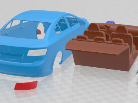 Toyota Avensis 2009 Printable Car 3D Принт Модель