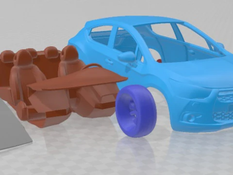 Citroen DS4 2012 Printable Car 3D Print Model