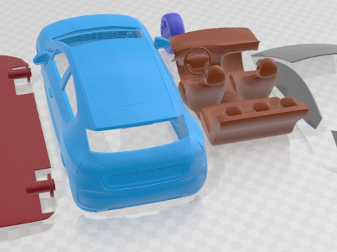 Citroen DS4 2012 Printable Car Model Cetak 3D