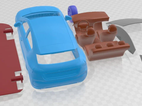 Citroen DS4 2012 Printable Car 3D Print Model
