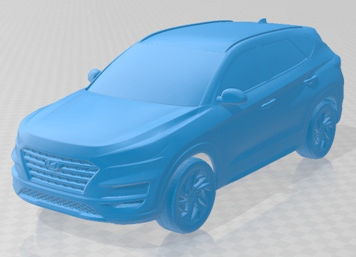 Hyundai Tucson 2018 Printable Car 3D Print Model .c4d .max .obj .3ds .fbx .stl .blend 