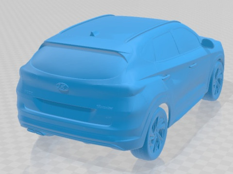 Hyundai Tucson 2018 Printable Car 3D Print Model