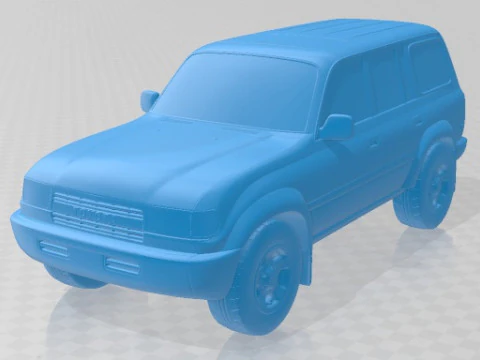 टोयोटा लैंड क्रूजर J80 1995 प्रिंट करने योग्य कार 3D प्रिंट मॉडल