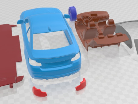 2 Series M Power Coupe F22 2014 Printable Car 3D Принт Модель