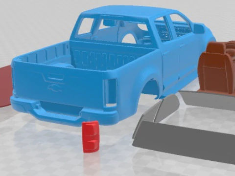Chevrolet Colorado 2012 Double Cab Printable Car 3D Print Model