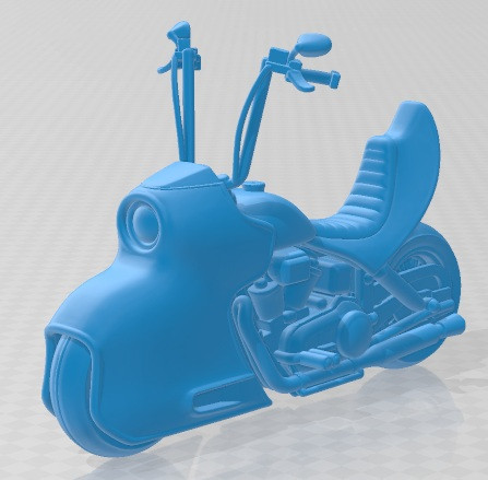 Bosozoku Culture Moto 1 - Cartoon Toy Printable 3D Принт Модель .c4d .max .obj .3ds .fbx .stl .blend