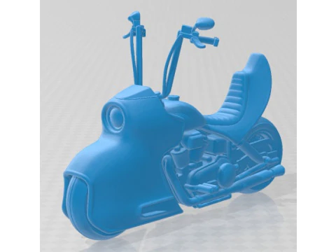 Bosozoku Culture Moto 1 - Cartoon Toy Printable 3D Print Model