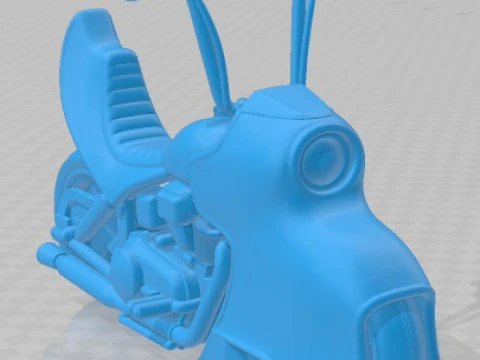 Bosozoku Culture Moto 1 - Cartoon Toy Printable 3D Print Model