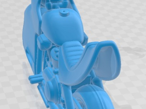 Bosozoku Culture Moto 1 - Cartoon Toy Printable 3D Принт Модель