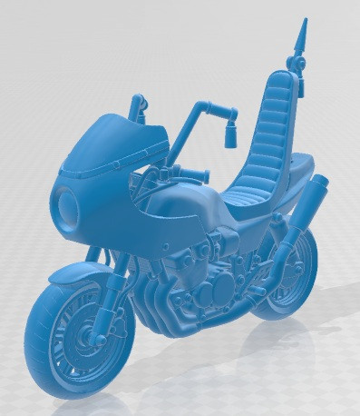 Bosozoku Culture Moto 2 - Cartoon Toy Printable 3D प्रिंट मॉडल .c4d .max .obj .3ds .fbx .stl .blend