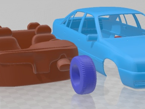 Opel Omega 1987 Printable Car 3D Print Model