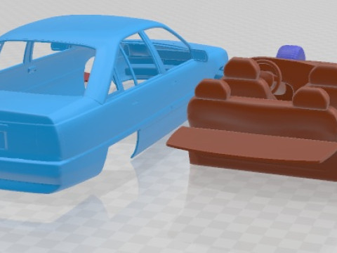 Opel Omega 1987 Printable Car 3D Print Model