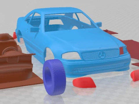 Mercedes Benz SL Class R129 2002 Printable Car 3D Print Model