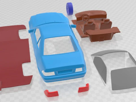 Mercedes Benz SL Class R129 2002 Printable Car 3D Print Model