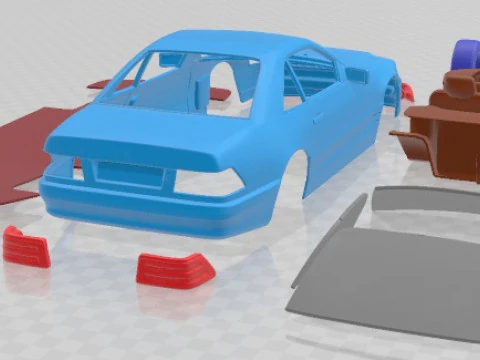 Mercedes Benz SL Class R129 2002 Printable Car 3D Print Model