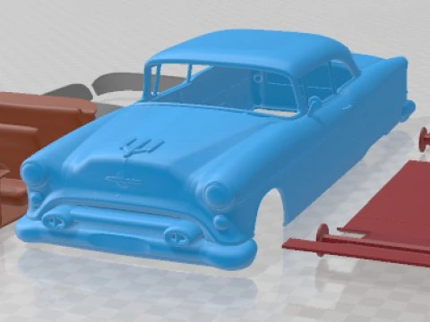 Oldsmobile 88 Super Holiday coupe 1954 Printable Car 3D Print Model