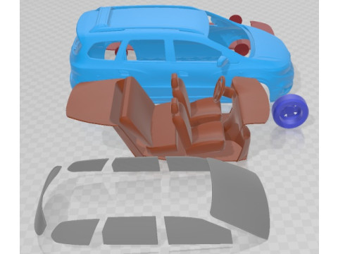 Chevrolet Spin Active 2018 Printable Car Model Cetak 3D