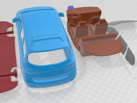 Chevrolet Spin Active 2018 Printable Car 3D Print Model