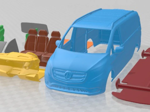 Mercedes Benz Metris PanelVan 2014 Imprimible Modelo de impresión 3D