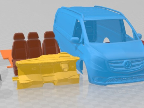 Mercedes Benz Metris PanelVan 2014 Printable 3D 打印模型