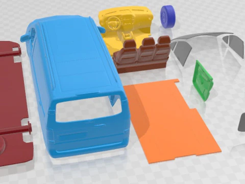 Mercedes Benz Metris PanelVan 2014 Printable 3D Print Model