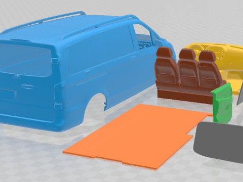 Mercedes Benz Metris PanelVan 2014 Printable 3D 打印模型