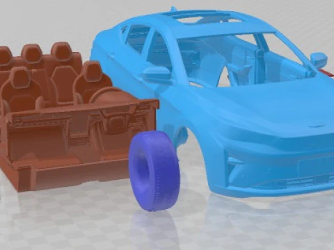 JAC EJ7 2022 Printable Car 3D Print Model