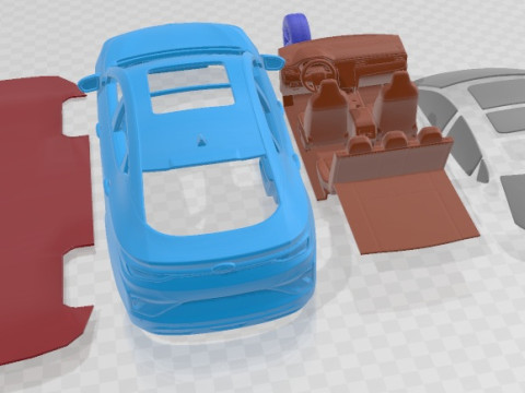 JAC EJ7 2022 Printable Car 3D Принт Модель
