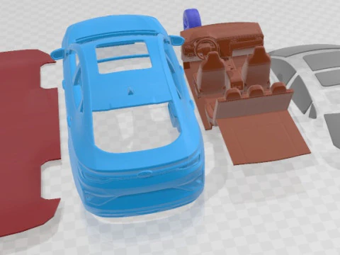 JAC EJ7 2022 Printable Car 3D Print Model