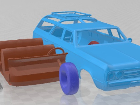 Oldsmobile Vista Cruiser 1964 Printable Car Modelo de Impressão 3D