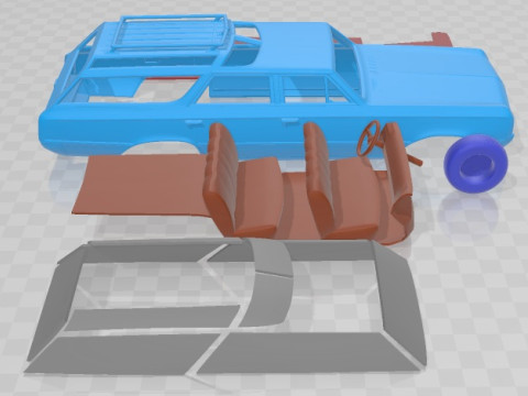Oldsmobile Vista Cruiser 1964 Printable Car Modelo de Impressão 3D