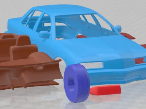 Buick Skylark Sedan 1995 Printable Car 3D Print Model