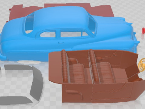 Mercury Coupe 1950 Printable Car 3D प्रिंट मॉडल